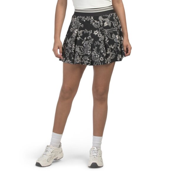 JOHNNY WAS multi Bee Active Full Pleat Tennis Skirt